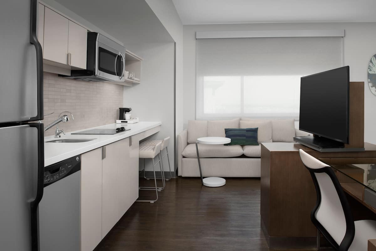 studio, 2 queen beds | 1 bedroom, in-room safe, desk, free wifi