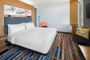 Hypo-allergenic bedding, pillow-top beds, in-room safe