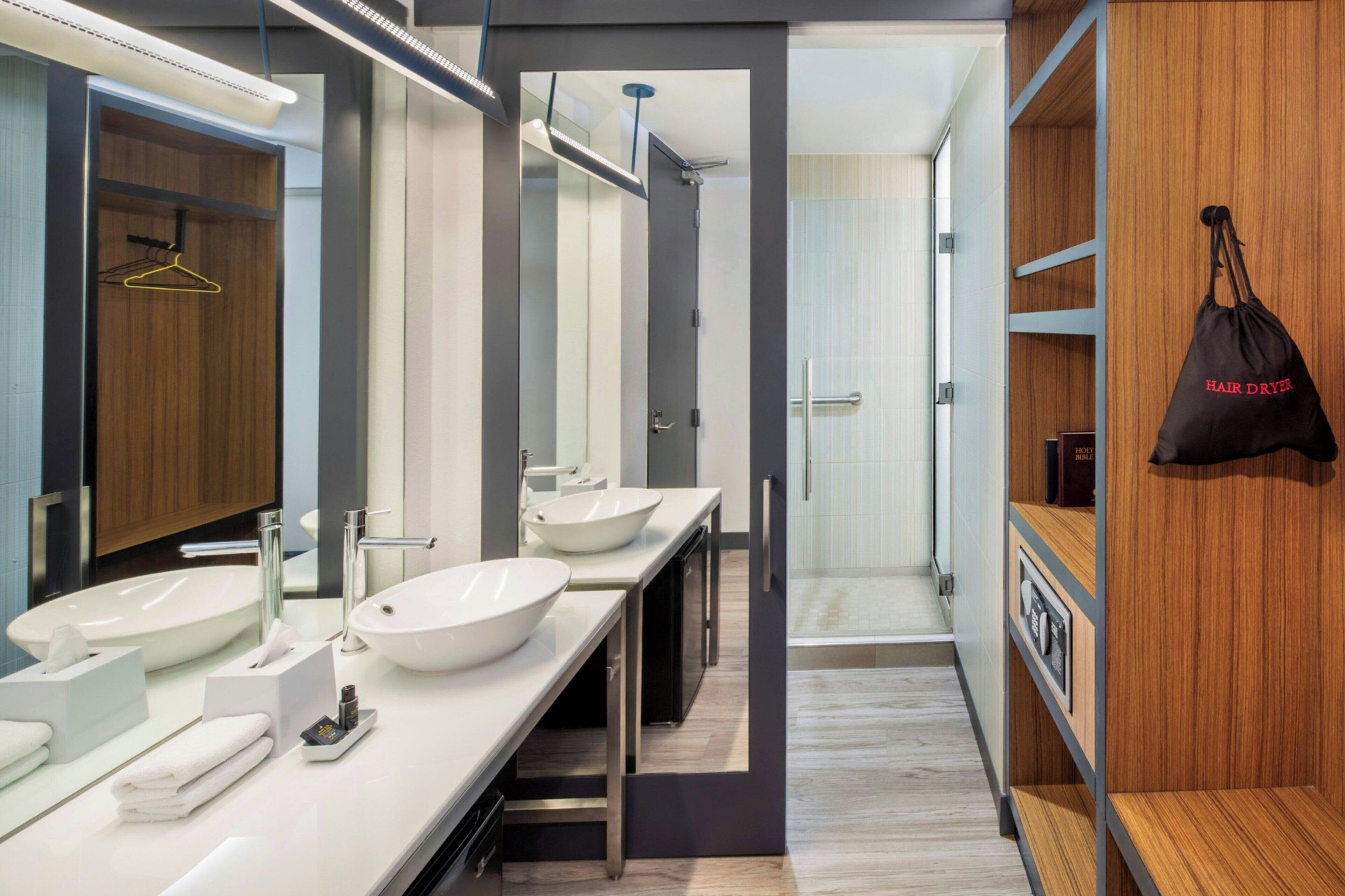 free toiletries, hair dryer, towels, soap