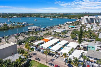 Aerial view at Hollywood Beach Suites