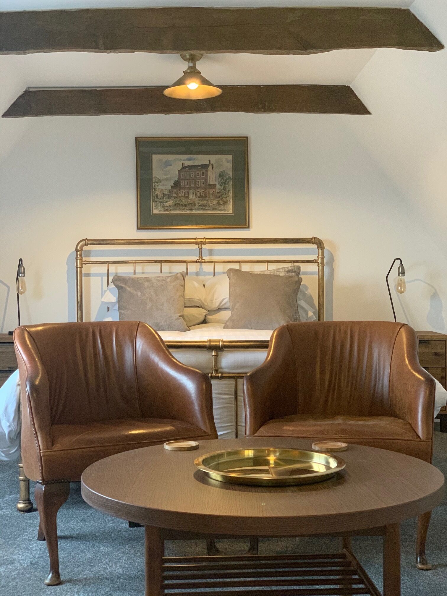 executive double room, ensuite, garden view | desk, free wifi, bed sheets