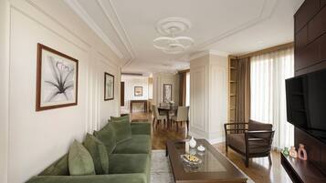 Premium bedding, down duvets, Select Comfort beds, minibar