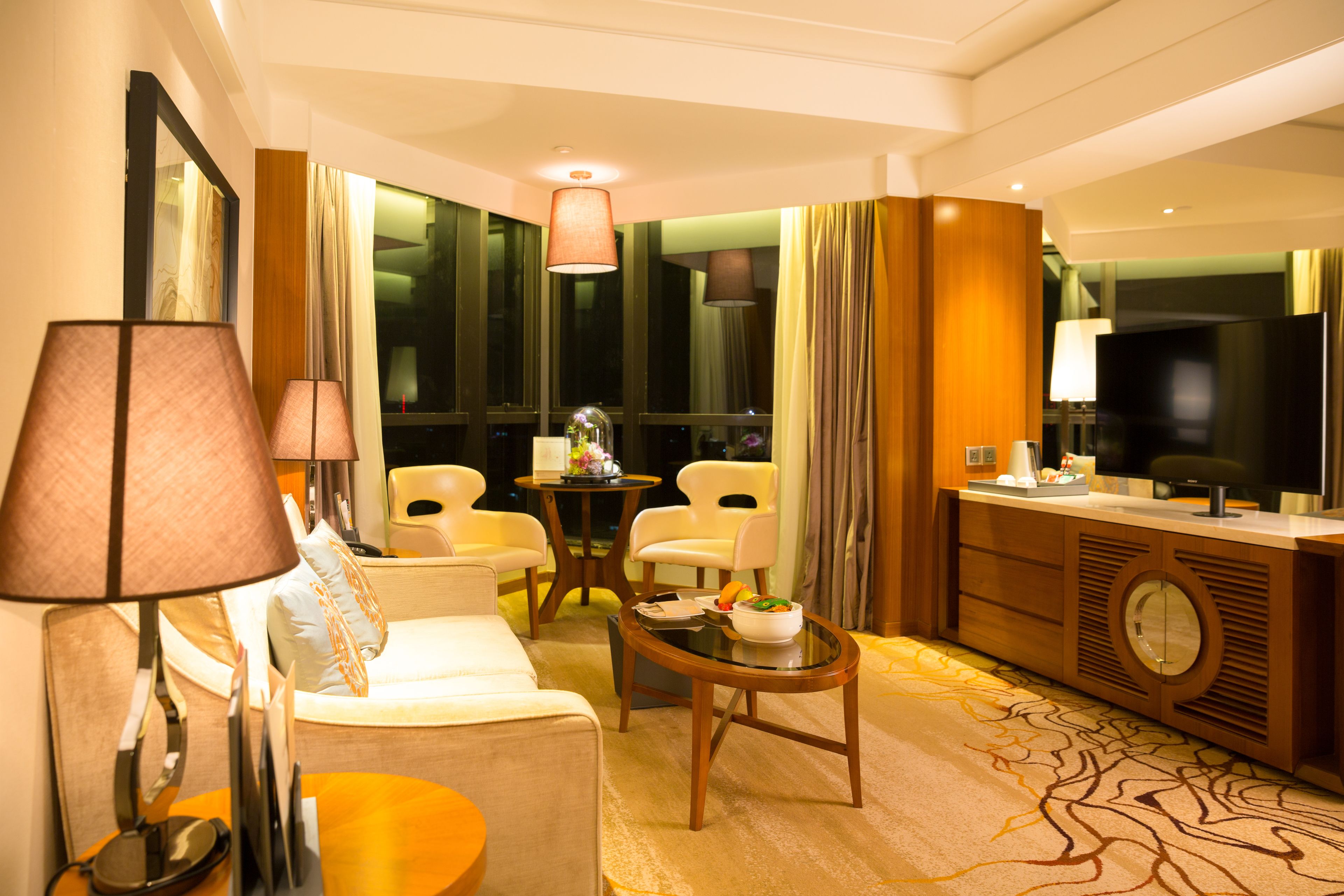 executive business king room | living area | plasma tv