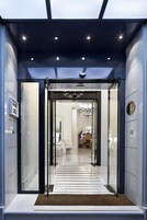 Overnatningsstedets indgangsparti