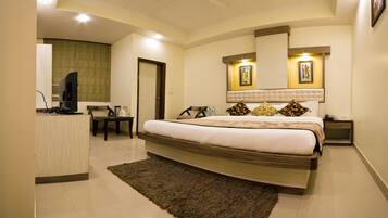 Pillow-top beds, desk, blackout curtains, soundproofing
