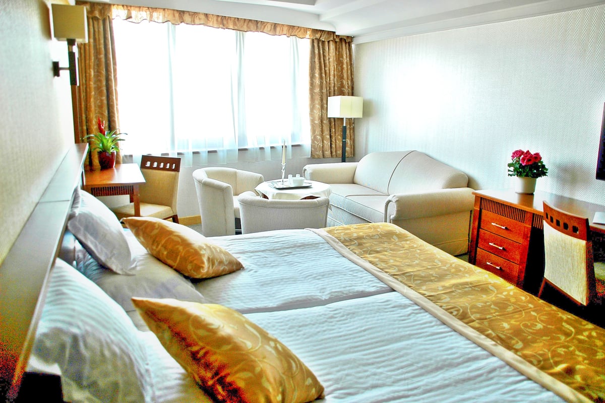 Superior kamer, 1 twee- of 2 eenpersoonsbedden | Luxe beddengoed, Select Comfort-bedden, een minibar