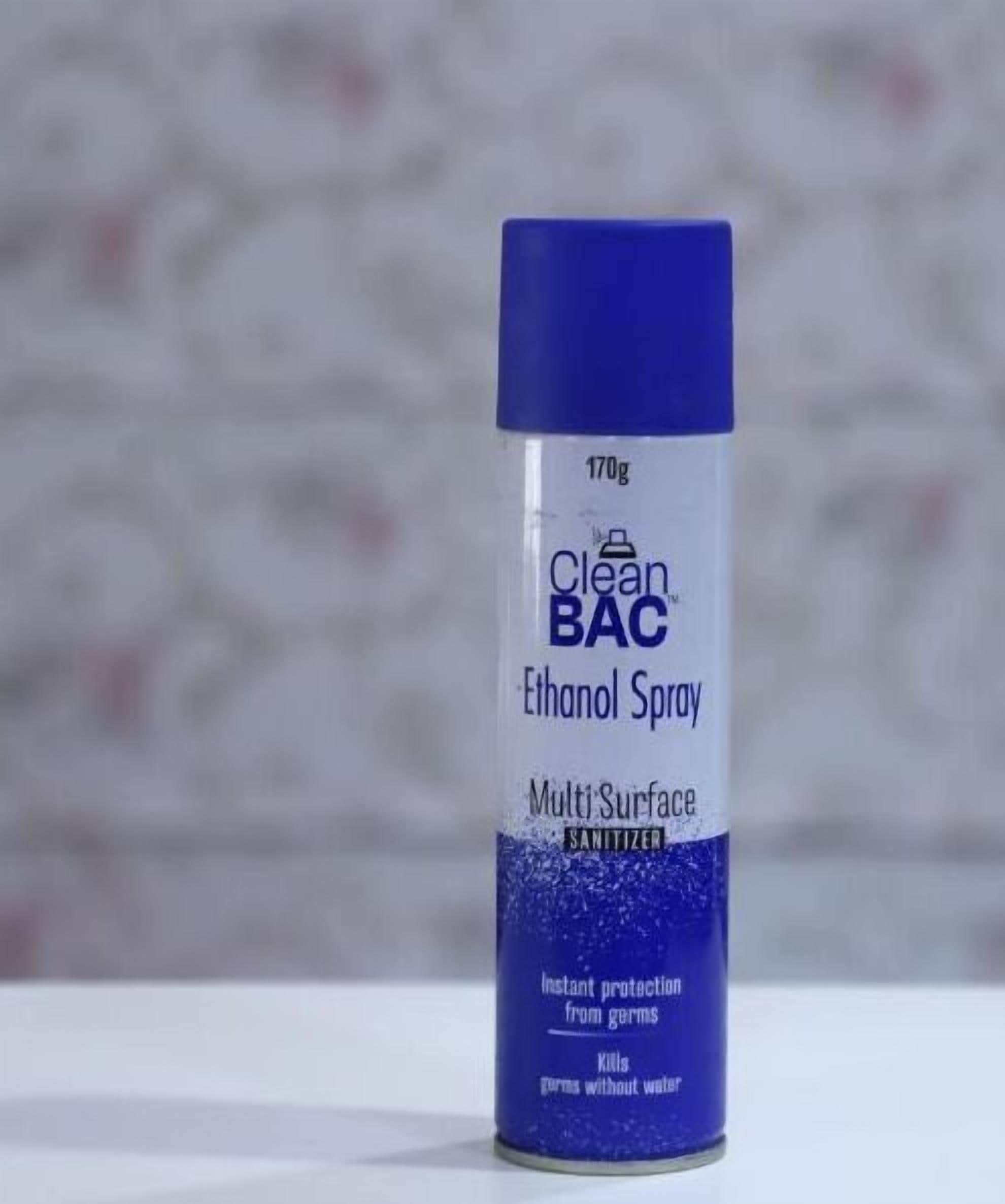 Una botella de 170 gramos de Clean BAC Limpiador Multisuperficie.