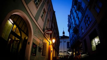 Front of property – evening/night