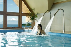 Indoor pool, open 7:30 AM to 9 PM, sun loungers