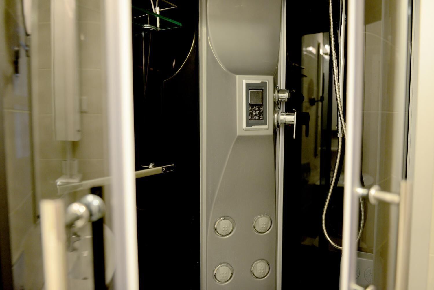 free toiletries, hair dryer, towels