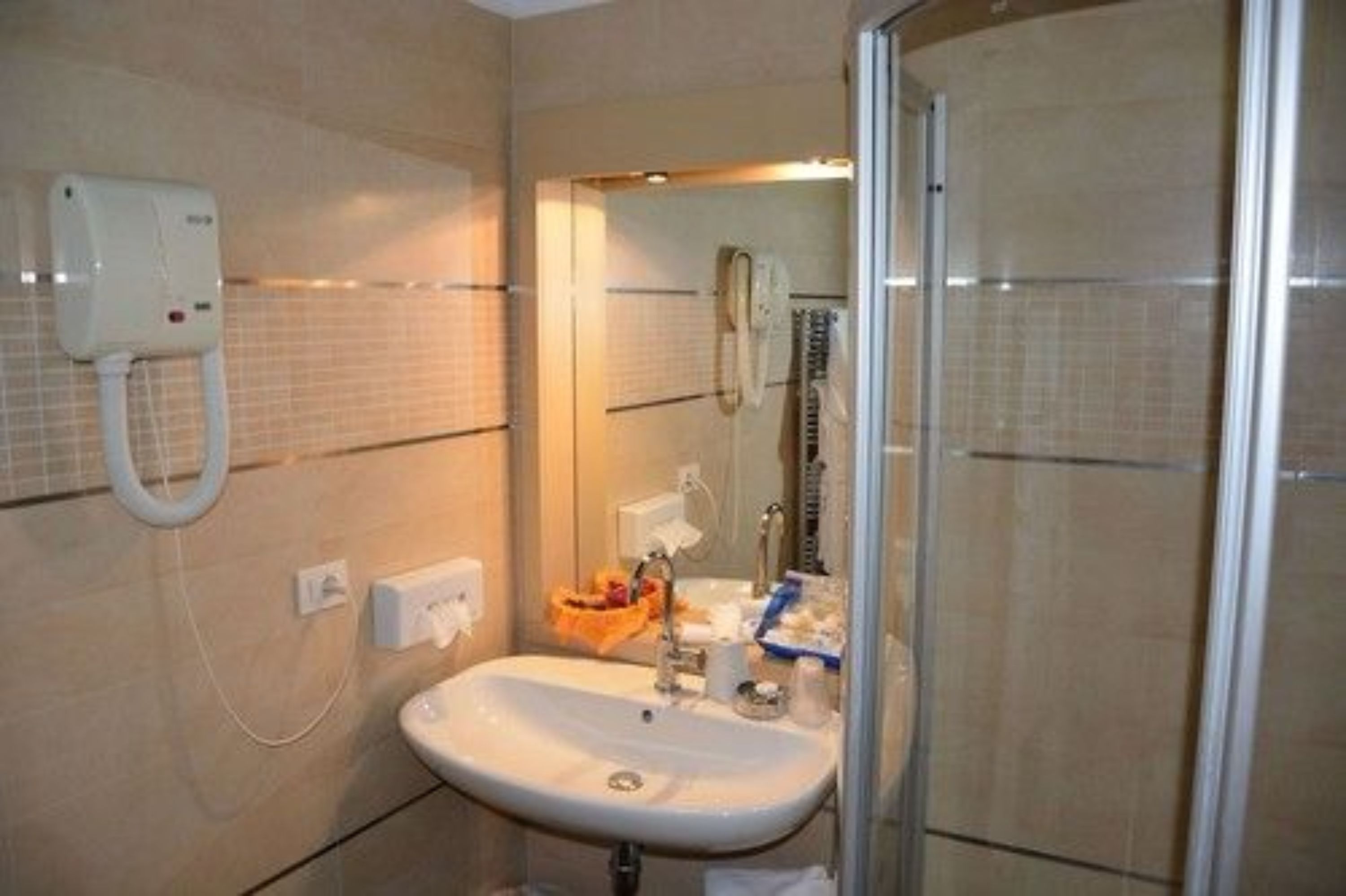 shower, free toiletries, hair dryer, bidet