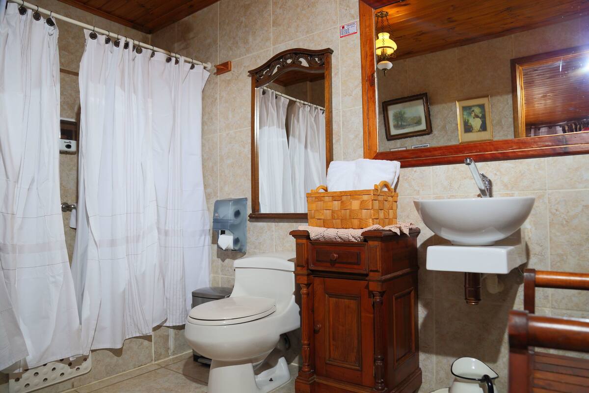 luxury room, 1 king bed, bathtub, executive level | bathroom | deep-soaking bathtub, rainfall showerhead, free toiletries, hair dryer