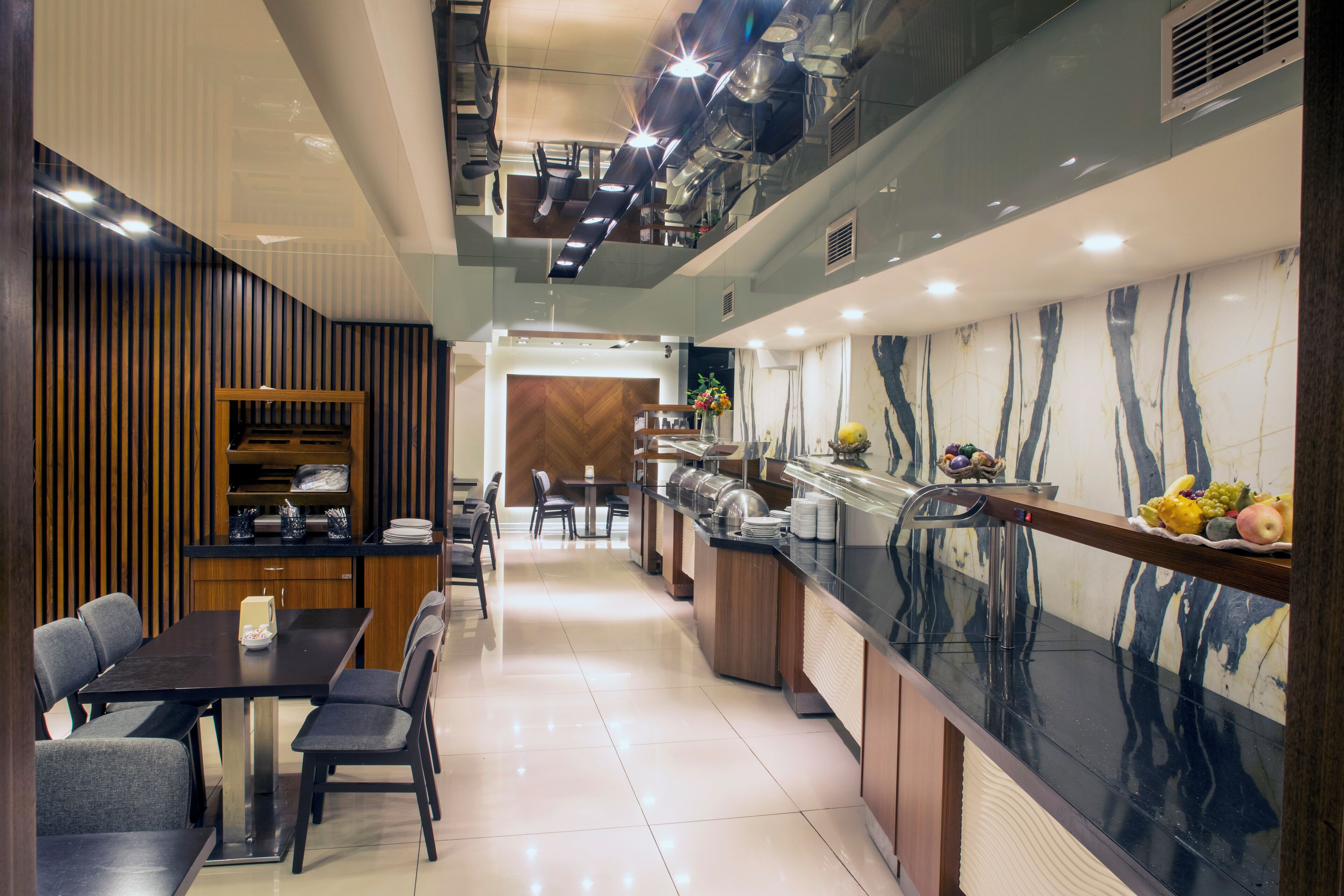 Der serveres morgenmad, frokost og aftensmad