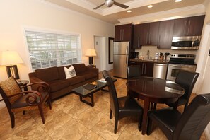 Deluxe Condo, 2 Bedrooms, Balcony | Living room