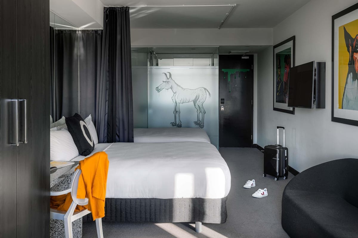 Studio, 2 Queen Beds (Studio Suite Twin) | Premium bedding, pillowtop beds, minibar, in-room safe