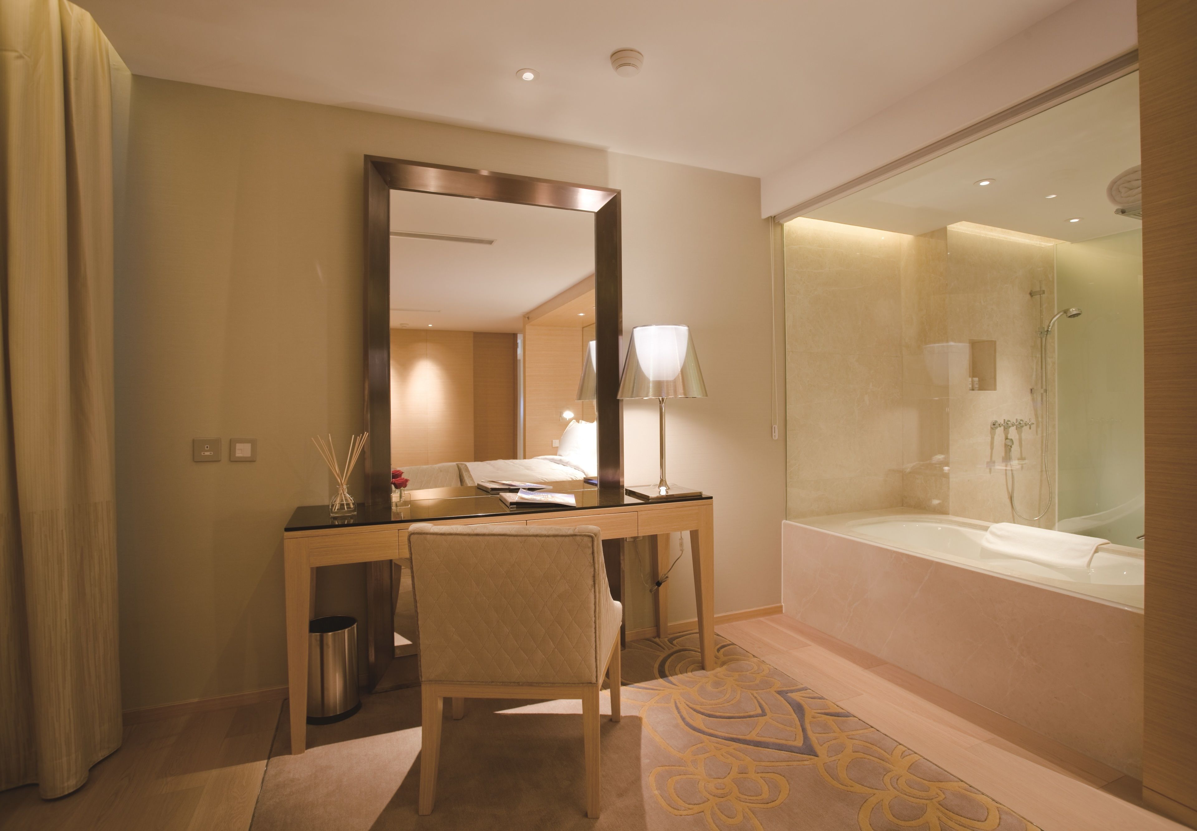 shower, free toiletries, hair dryer, bathrobes