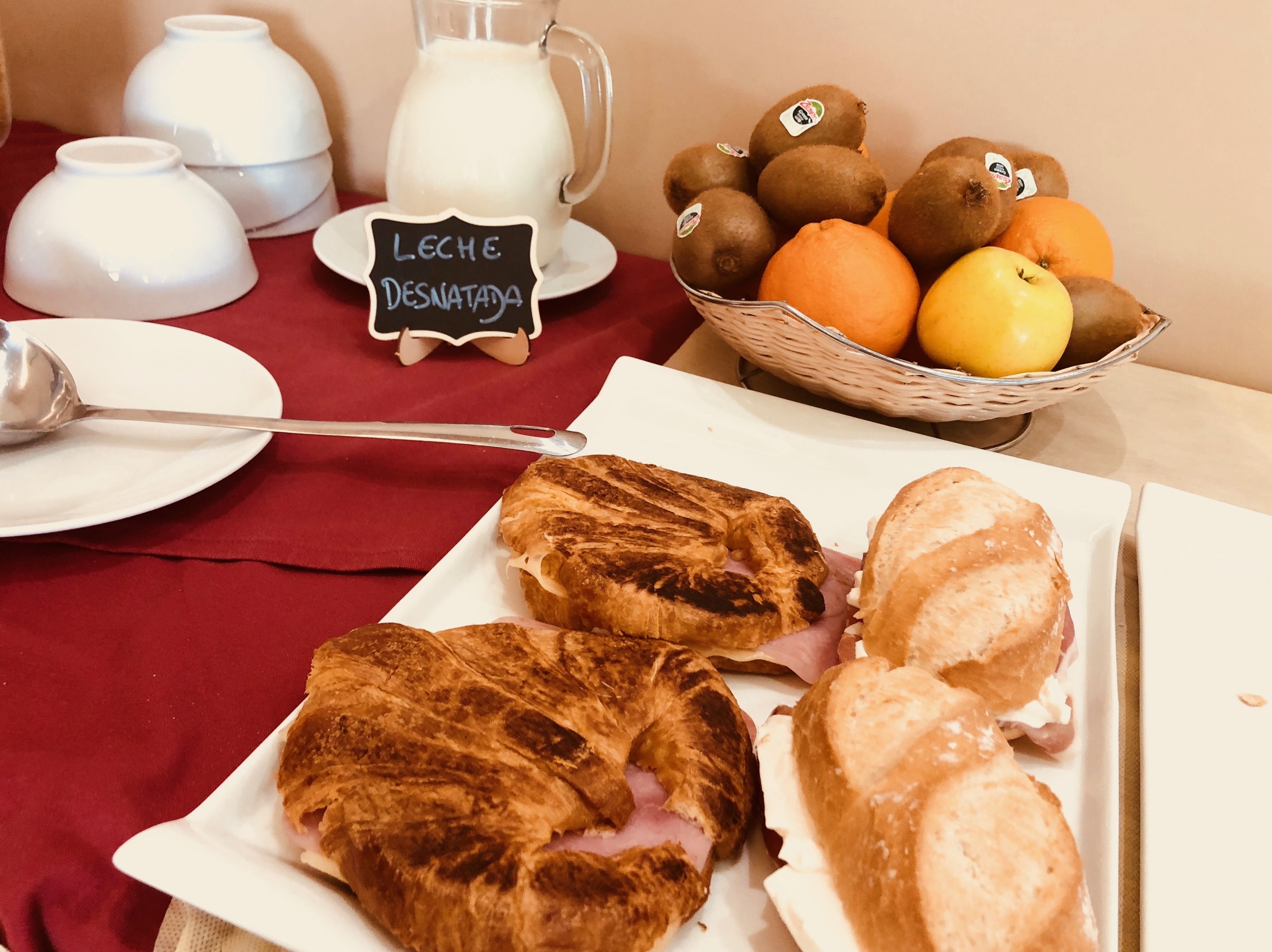 daily buffet breakfast (eur 8.80 per person)