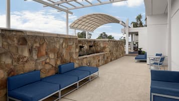 Blick von der Unterkunft