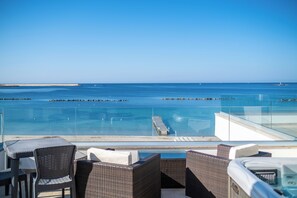 Superior Studio, Jacuzzi in Terrace, Sea View | Balcony view - Residence Picalè (Alghero)
