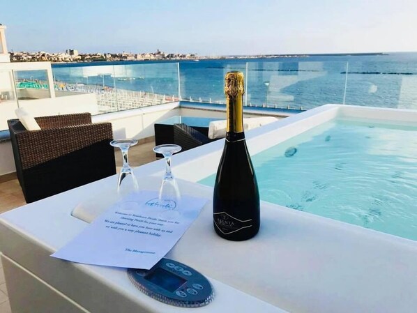 Superior-Studio, Terrasse, Meerblick | Terrasse/Patio