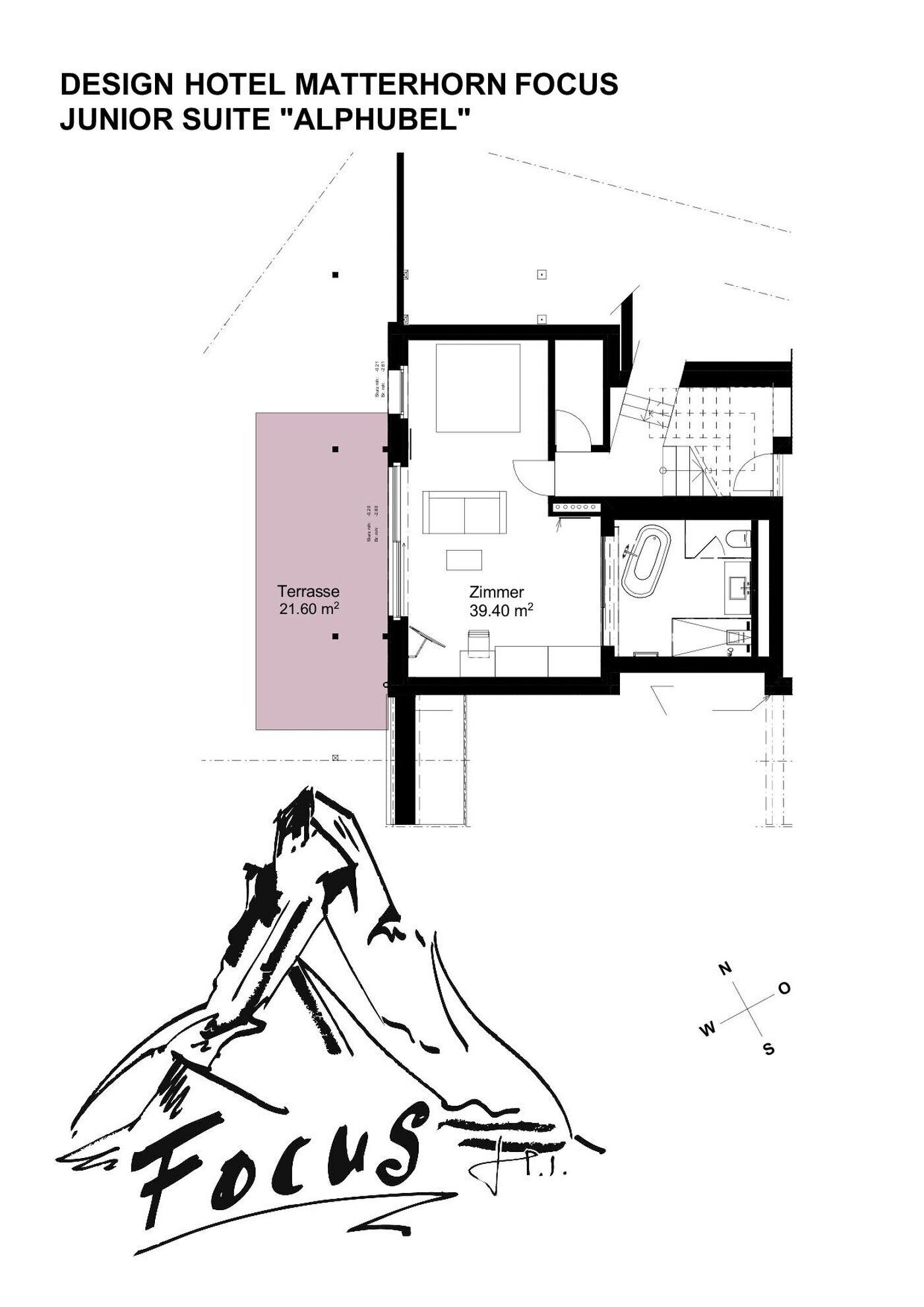 junior suite ''alphubel'', matterhorn view | 1 bedroom, premium bedding, in-room safe, individually decorated