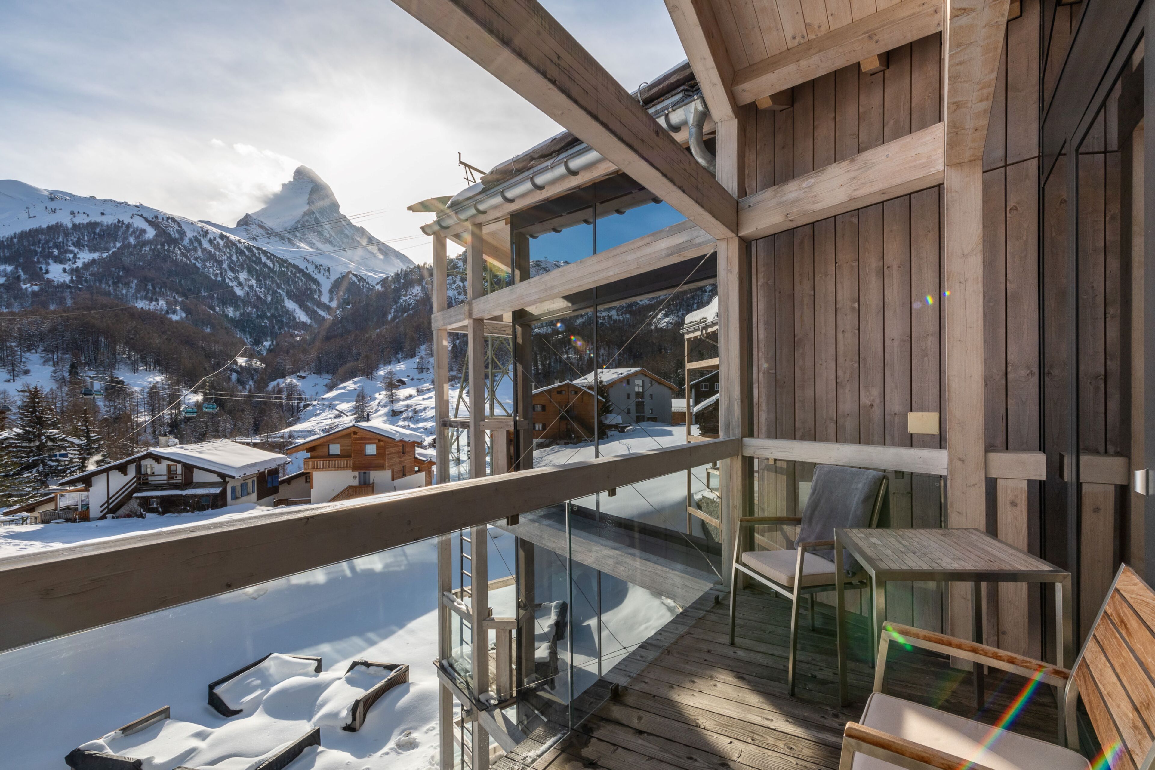 Familienzimmer, Balkon (Matterhorn view) | Ausblick vom Zimmer