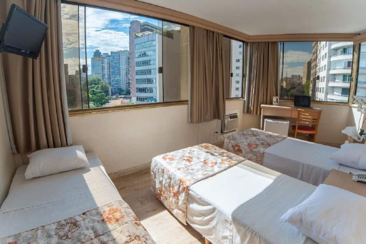 Standard Triple Room, 3 Twin Beds | View from room