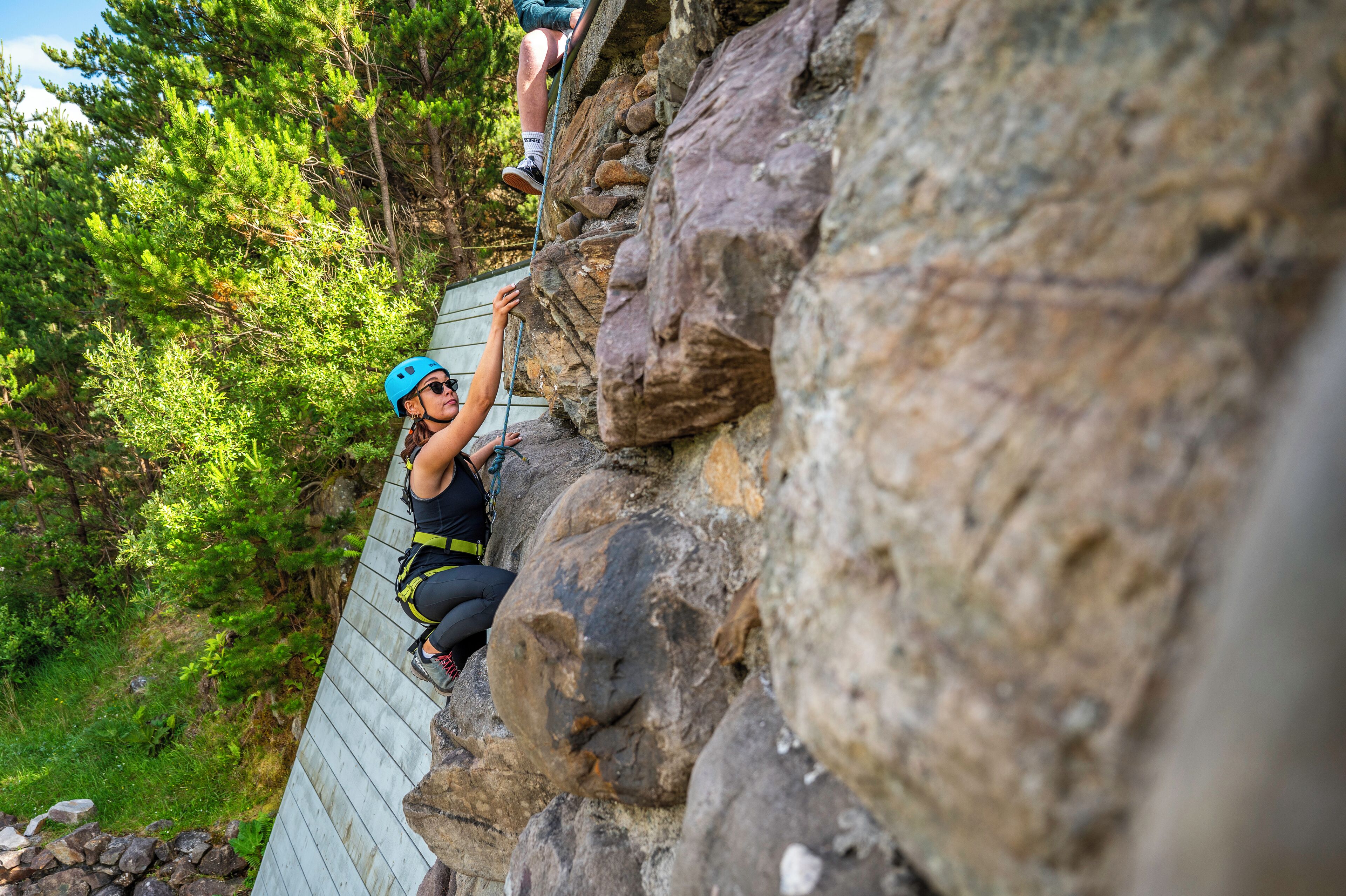 outdoor rock climbing