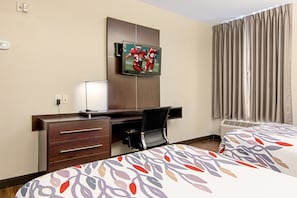 Premium bedding, pillow-top beds, desk, blackout curtains - Red Roof Inn Locust Grove (Locust Grove)