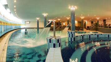 Indoor pool, outdoor pool
