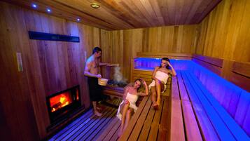 Sauna, bain à remous, hammam, sources chaudes/minérales, soins corporels