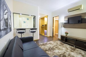 Minibar, in-room safe, desk, laptop workspace