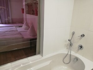 Free toiletries, hair dryer, towels