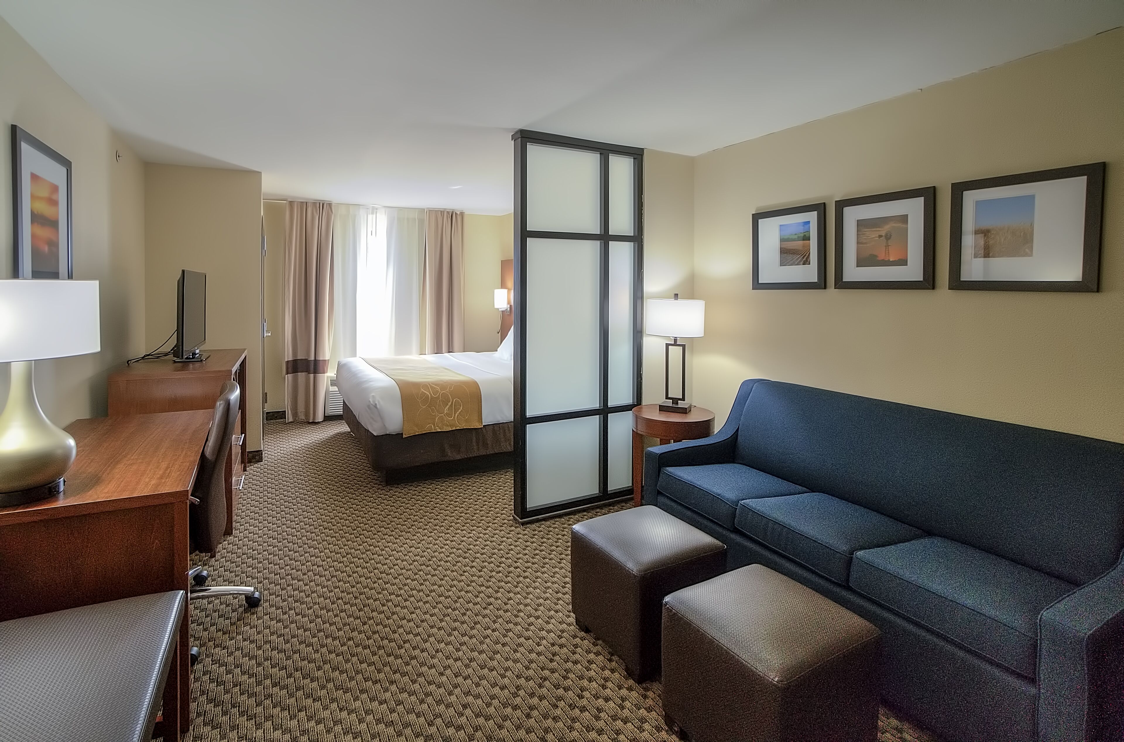 suite, 1 king bed, non smoking | pillow-top beds, desk, laptop workspace, iron/ironing board