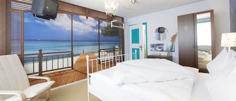Habitación panorámica | Ropa de cama de alta calidad y decoración personalizada