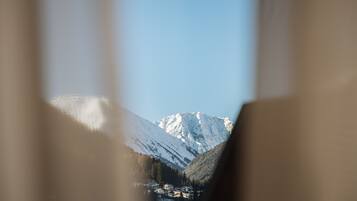 35-inch flat-screen TV with satellite channels, TV