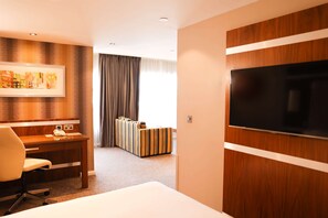 Apartment | Living area | 55-inch LCD TV with satellite channels