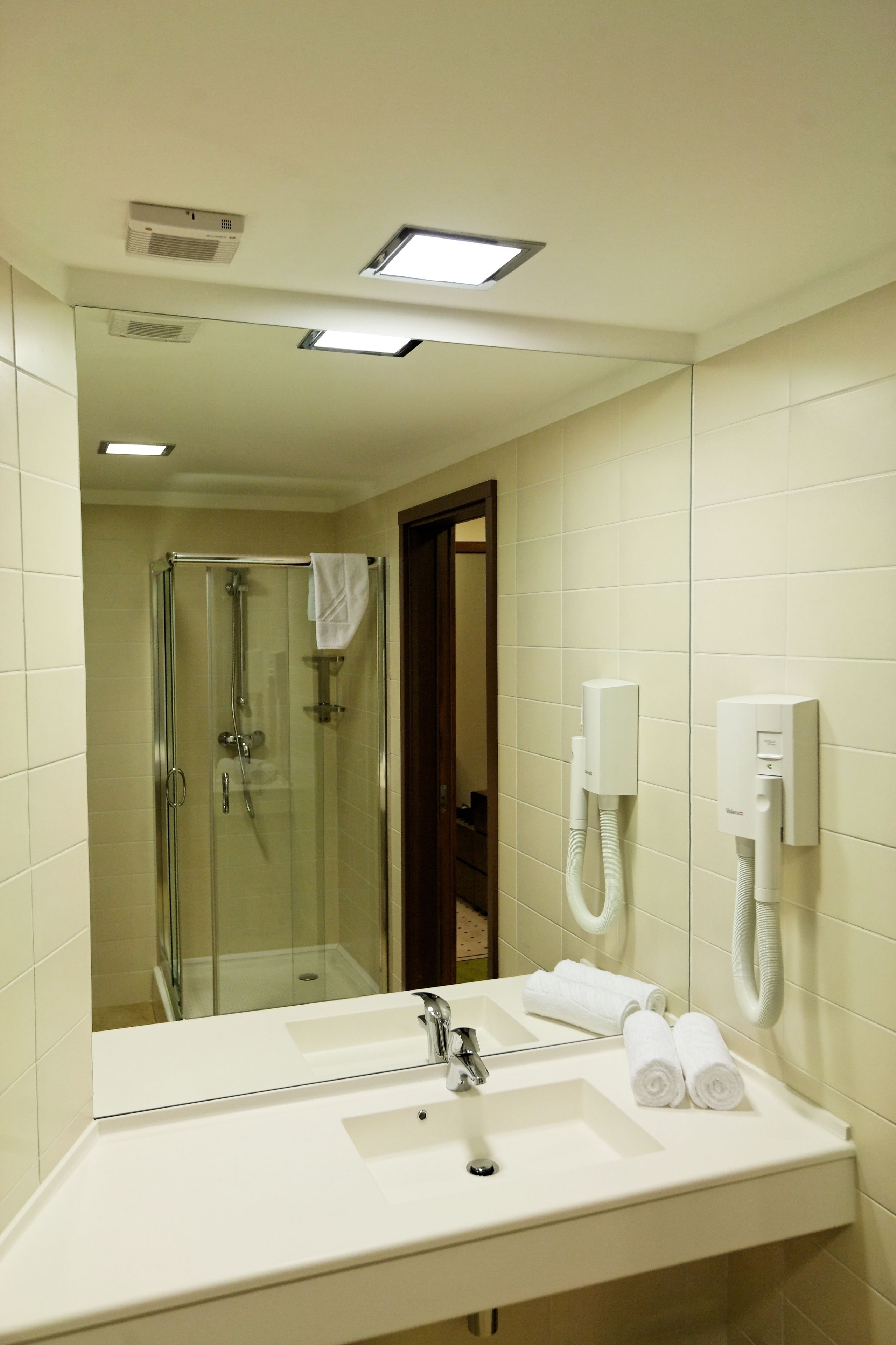 shower, free toiletries, hair dryer, bathrobes