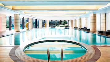 Indoor pool, seasonal outdoor pool