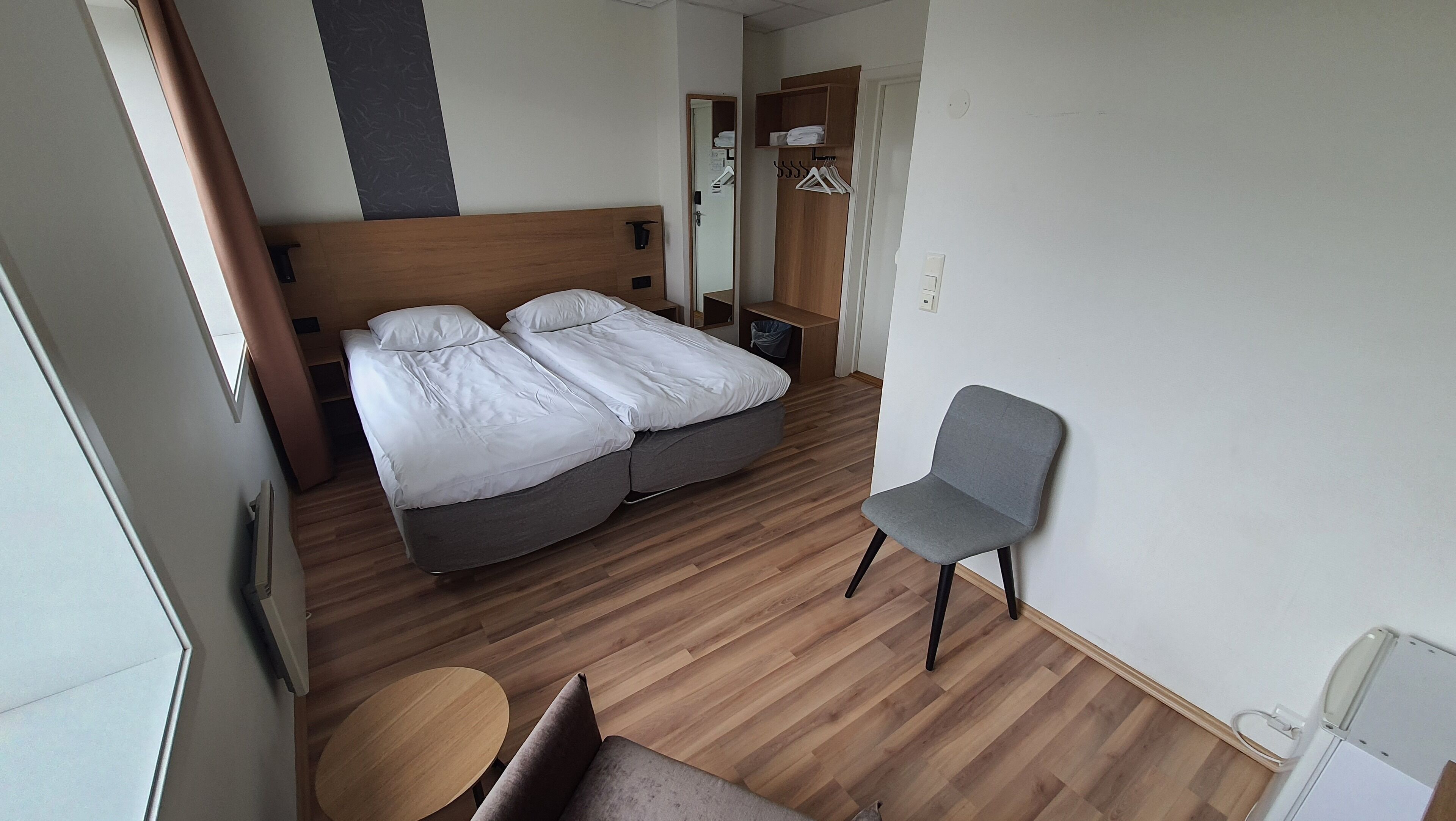 double room | blackout curtains, soundproofing, free wifi, bed sheets