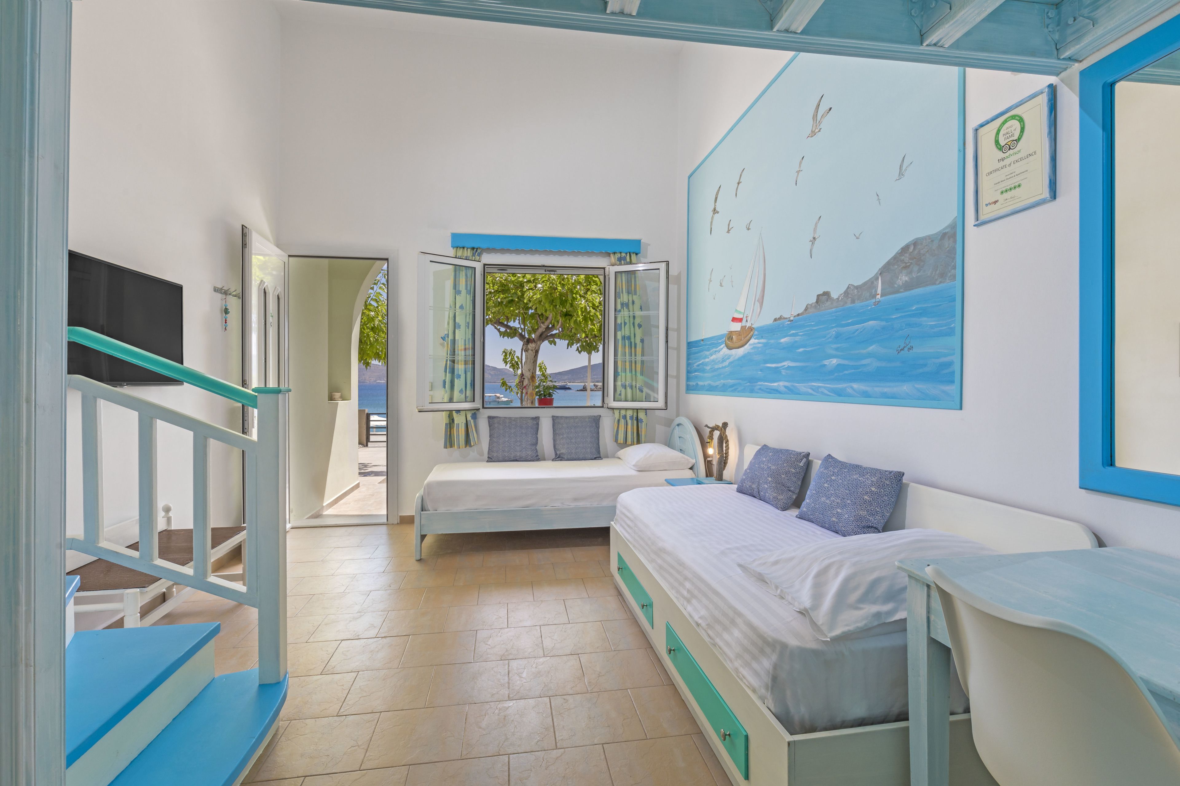 superior apartment, sea view, ground floor | 1 bedroom, premium bedding, in-room safe, individually decorated