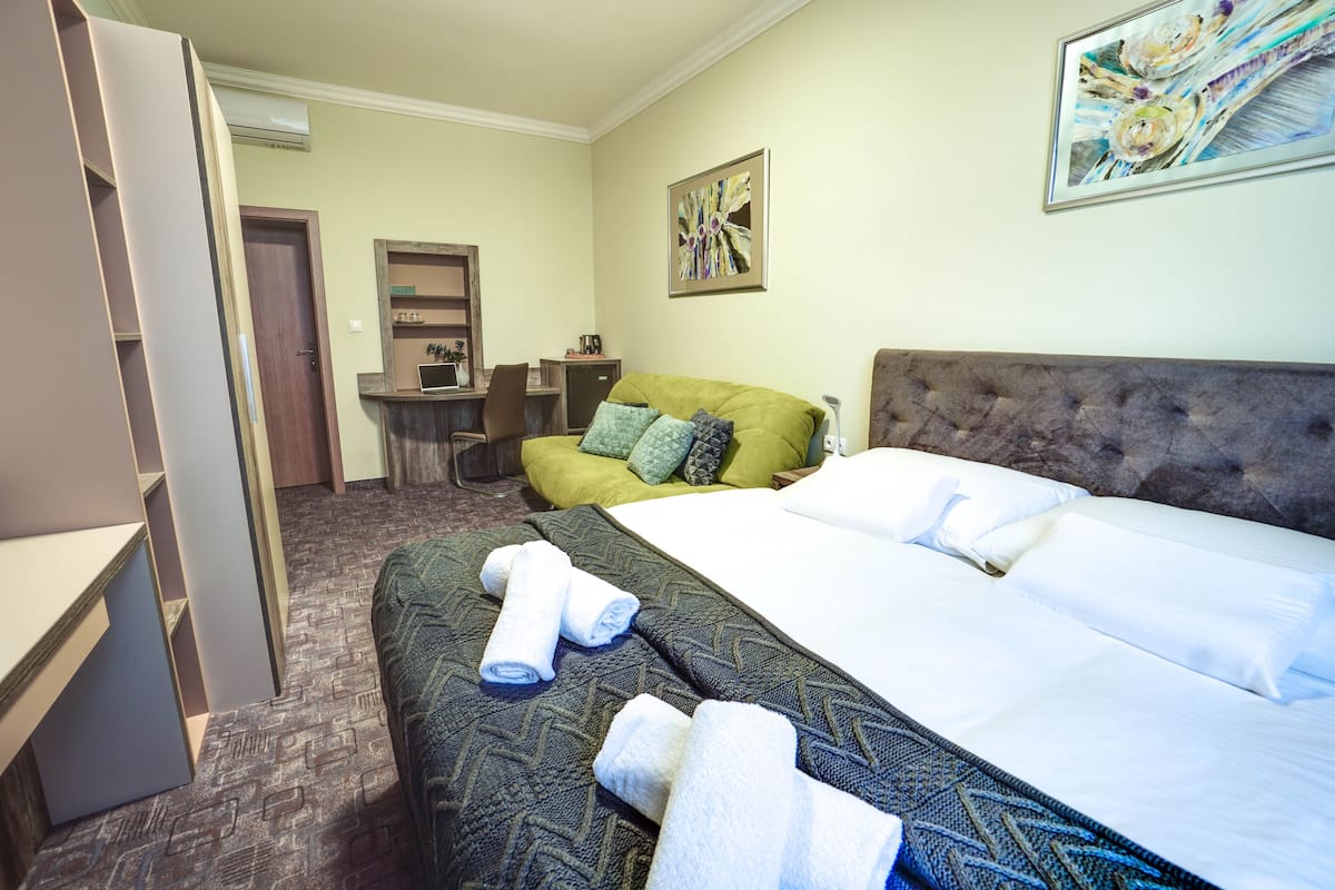 Phòng đôi Business (Extra bed) | 1 phòng ngủ, bộ đồ giường kháng dị ứng, minibar, bàn