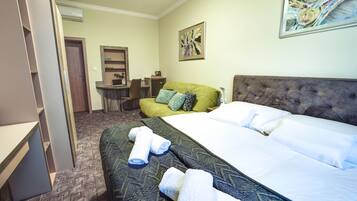 Business-Doppelzimmer (Extra bed) | 1 Schlafzimmer, Allergikerbettwaren, Minibar, Schreibtisch