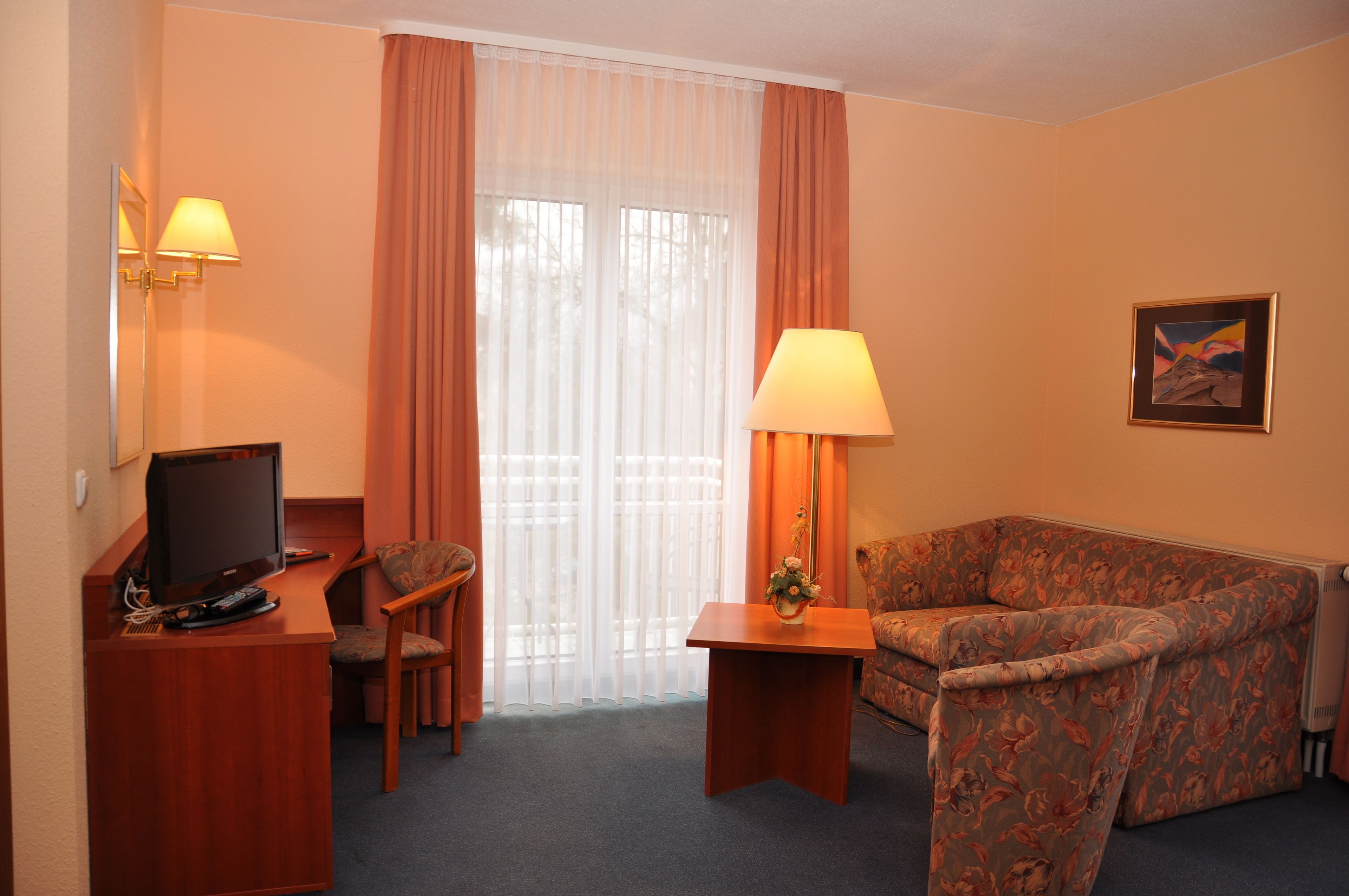 standard double room | living area | tv