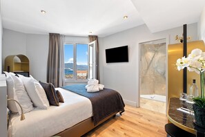 Doppelzimmer zur Einzelnutzung, Meerblick | Badezimmer
