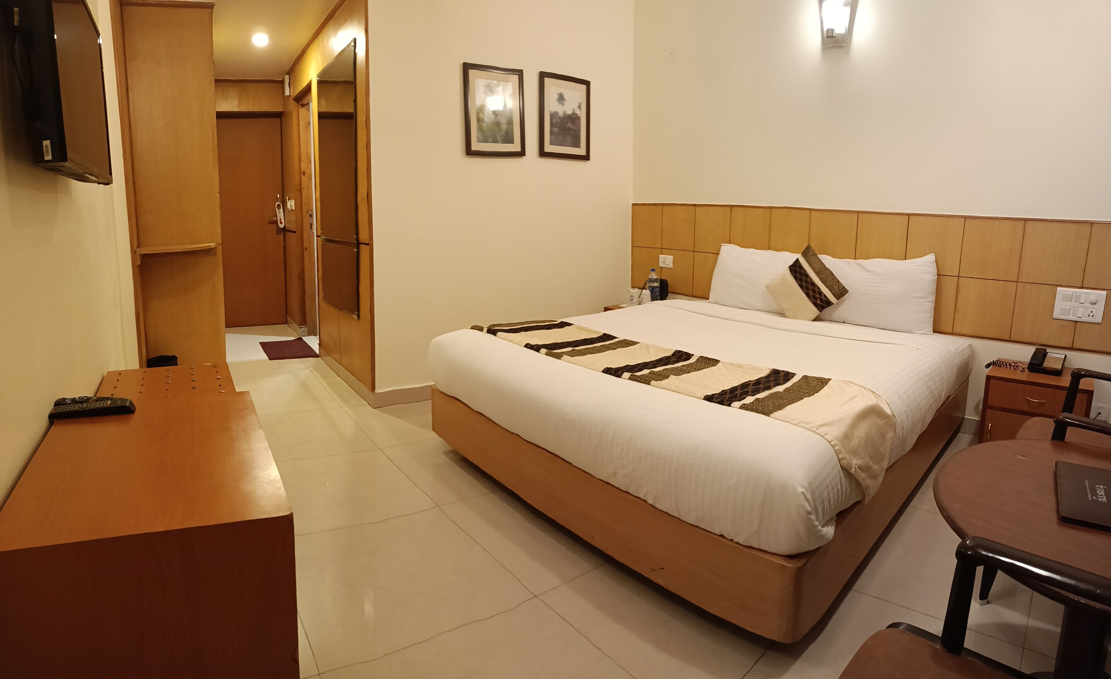 Premium bedding, laptop workspace, iron/ironing board, rollaway beds