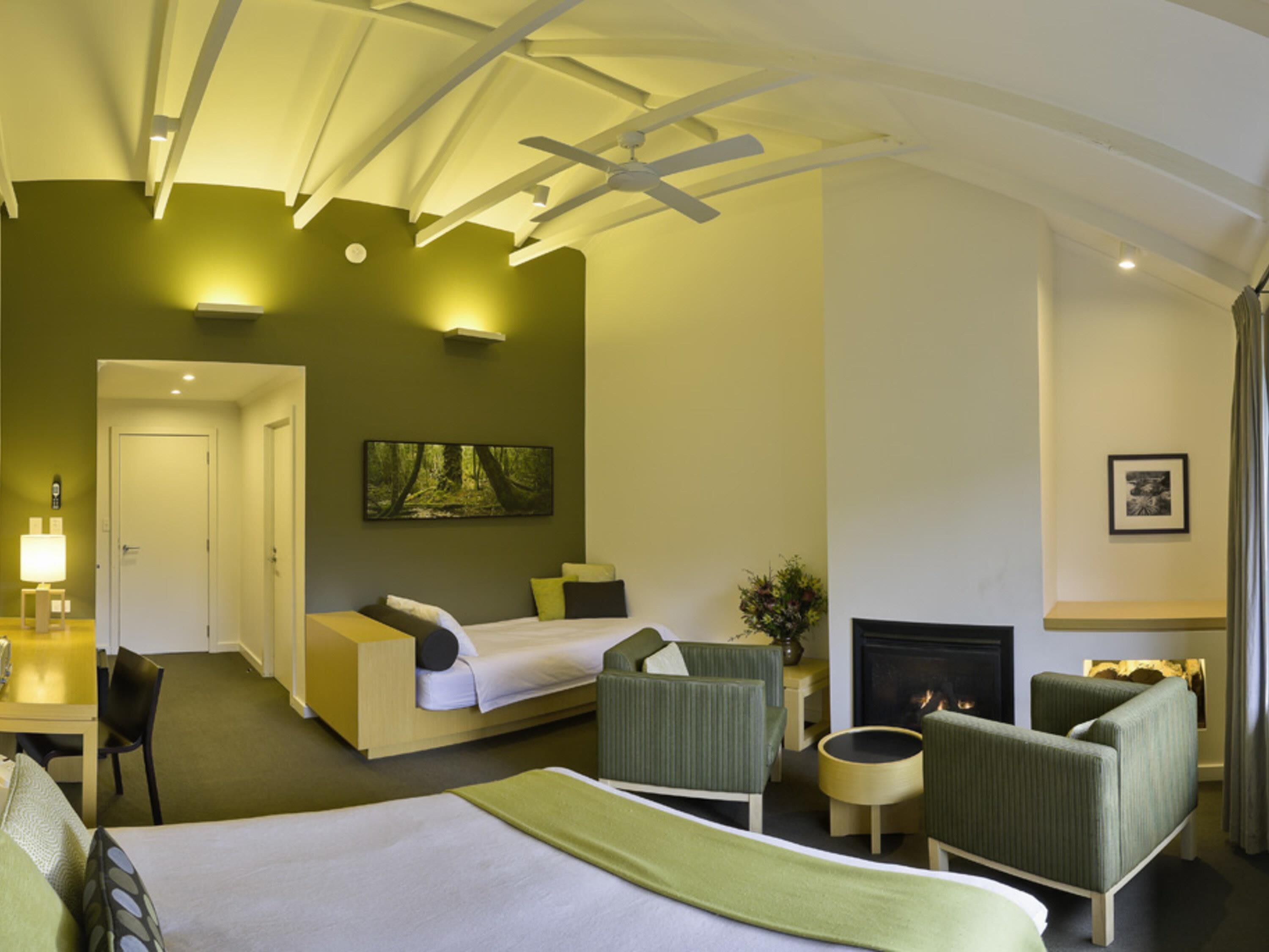 Premium bedding, minibar, blackout curtains, iron/ironing board