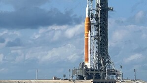 A rocket on a launch pad with a clear sky in the background. - Holiday Inn Express & Suites Palm Bay by IHG (Palm Bay)