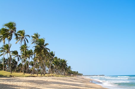 Beach nearby, white sand