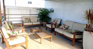 Terrace/patio - Malibu Plaza Hotel (Lauro de Freitas)